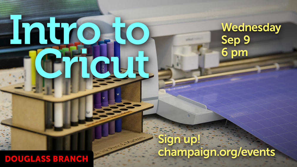 Cricut machine with event information text